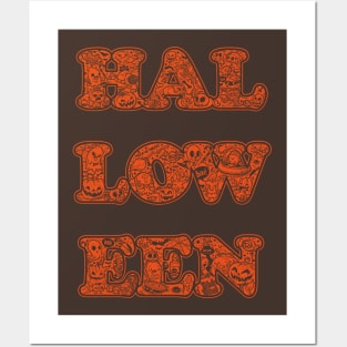 Halloween Doodles Posters and Art